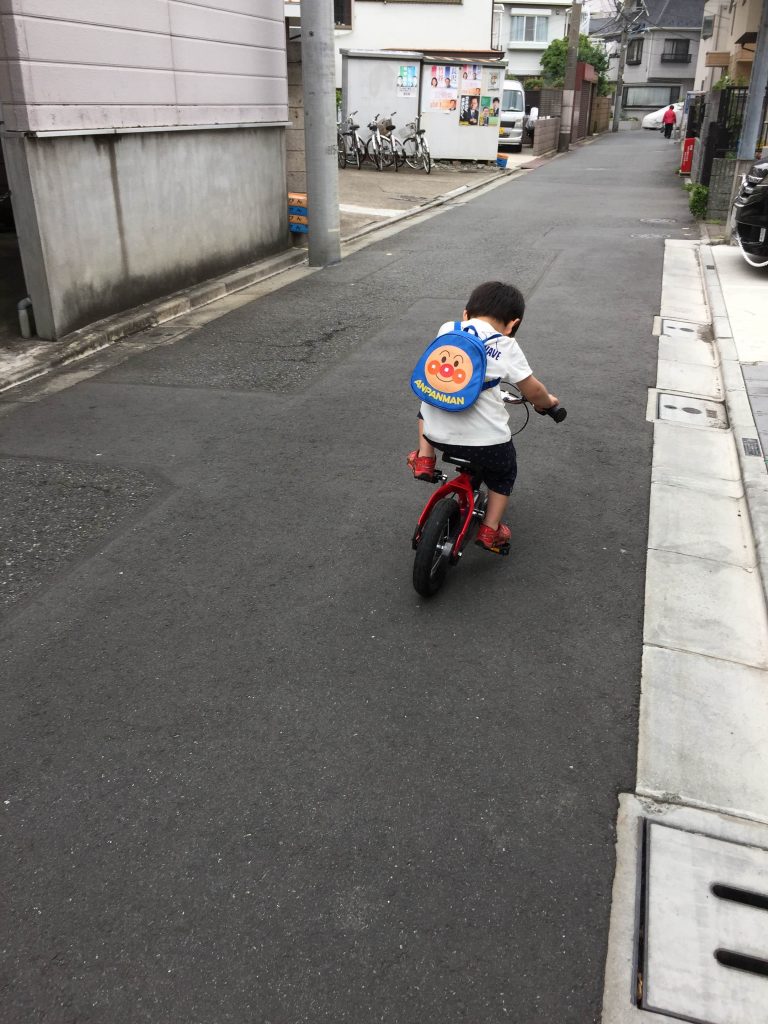 へんしんバイク　自転車練習